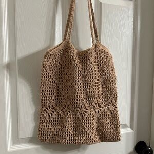 Used/ Crochet cotton bag